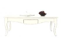 Table basse baroque blanche ROSALA