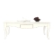Table basse baroque blanche ROSALA