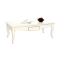 Table basse baroque blanche ROSALA