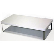Table basse de salon design NEW JERSEY laqu&eacute;e blanche  image pub1