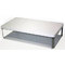 Table basse de salon design NEW JERSEY laqu&eacute;e blanche 