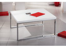 Table basse design laqu&eacute;e blanche ELLA