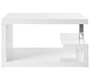 Table basse design laqu&eacute;e blanche REX