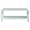 Table basse design laqu&eacute;e blanche ROXY