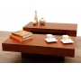 Table basse design plateaux ouvrants LAUREEN