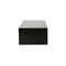 Table basse design r&eacute;glable noire avec rangement LOLA