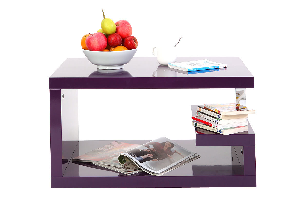 Table basse design violette REX