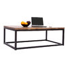 Table basse industrielle bois m&eacute;tal FACTORY