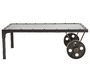Table basse industrielle m&eacute;tal CHARIOT