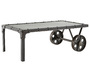 Table basse industrielle m&eacute;tal CHARIOT
