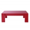 Table basse moderne rouge LILOU