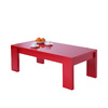 Table basse moderne rouge LILOU