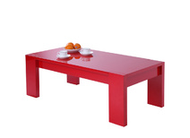 Table basse moderne rouge LILOU