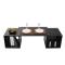 Table basse noire 2 &eacute;tag&egrave;res 
