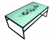 Table basse rectangulaire moderne Flower