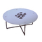 Table basse ronde blanche moderne Flower