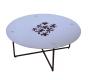 Table basse ronde FLOWER - coloris blanc image 1