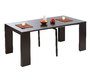 Table console extensible chocolat CALEB