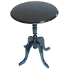 Table d'appoint baroque noire ronde LOUISA