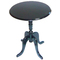 Table d'appoint baroque noire ronde LOUISA