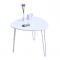 Table d'appoint design blanche LAKEA