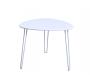 Table d'appoint design blanche LAKEA