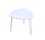 Table d'appoint design blanche LAKEA