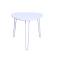 Table d'appoint design blanche LAKEA