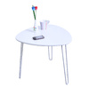 Table d'appoint design blanche LAKEA