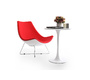 Table d'appoint design blanche LORCA