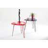 Table d'appoint design rouge LAKEA