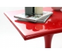 Table d'appoint design rouge LUNA