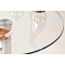 Table d'appoint en verre et m&eacute;tal chrom&eacute; Eddie
