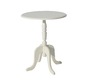Table d'appoint ronde baroque blanche LOUISA