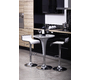 Table de bar design argent ronde John
