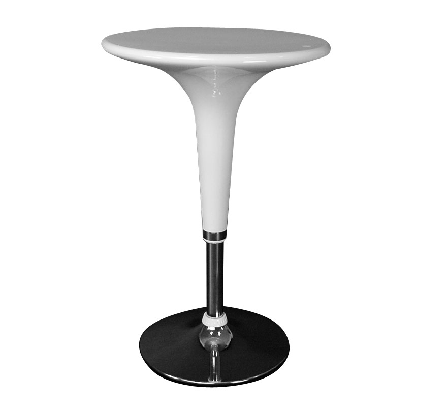 Table de bar design blanche ronde John