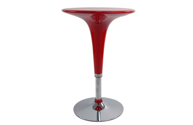 Table de bar rouge design ronde John