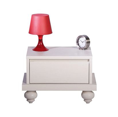 Table de chevet blanche LONDON image 1