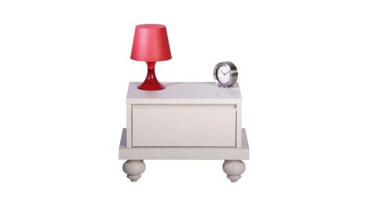 Table de chevet blanche LONDON image 1
