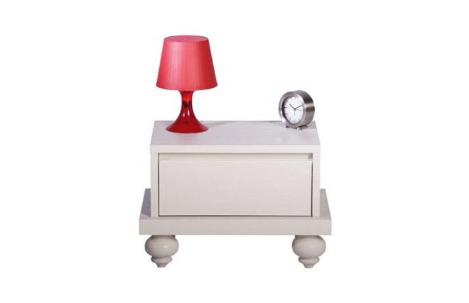 Table de chevet blanche moderne London