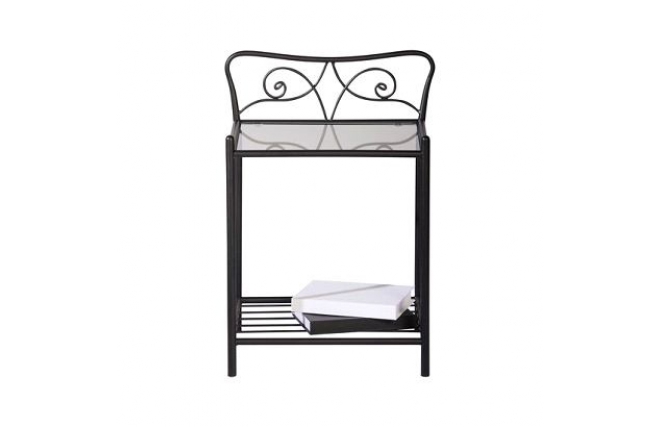 Table de chevet design noir JAZZ