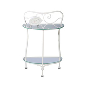 Table de chevet / table de nuit design beige ELYN image pub1