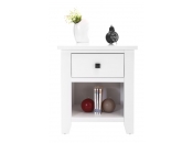 Table de nuit bois blanc HAMPTON