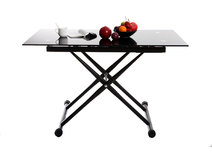 Table design relevable noire NORA