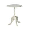 Table gu&eacute;ridon ronde LOUISA - coloris blanc - style baroque image pub1