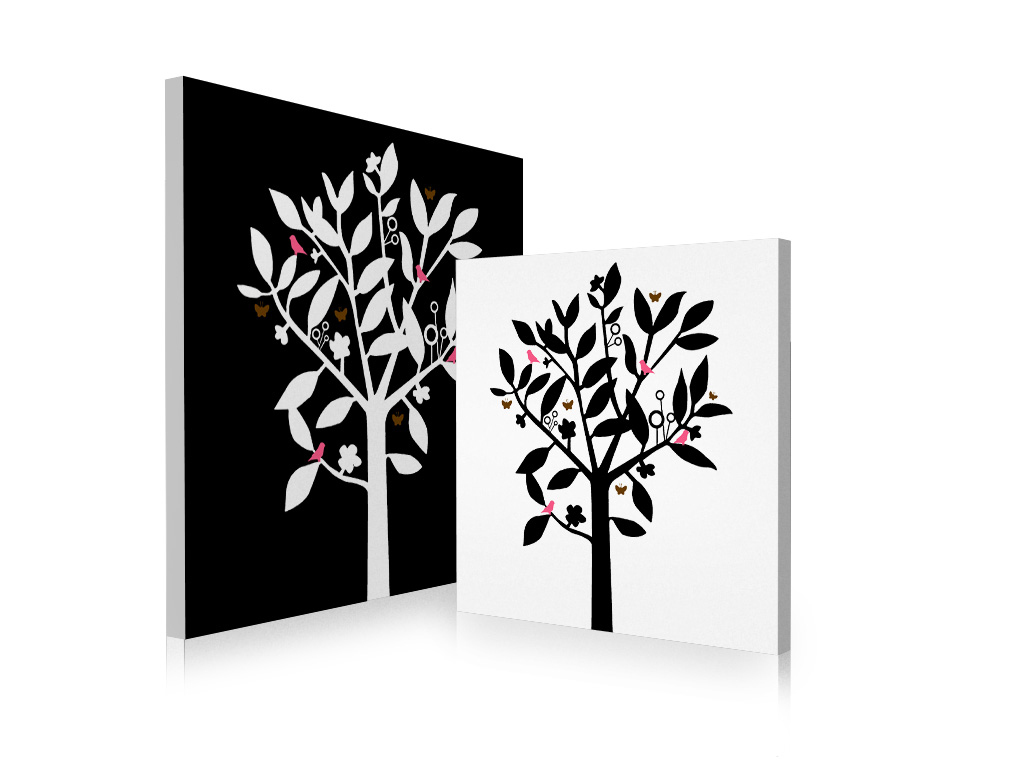 Tableau contemporain Natura (lot de 2)