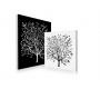 Tableau contemporain noir et blanc Spring (lot de 2)