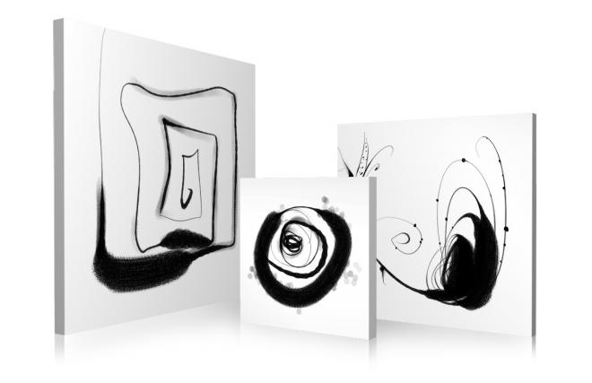 Tableaux design GRAPHIC (lot de 3)