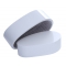 Tables basses design galets laqu&eacute;es blanches CAMILLE (lot de 2)