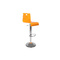 Tabouret de bar bicolore orange et blanc SATURNE Up to You